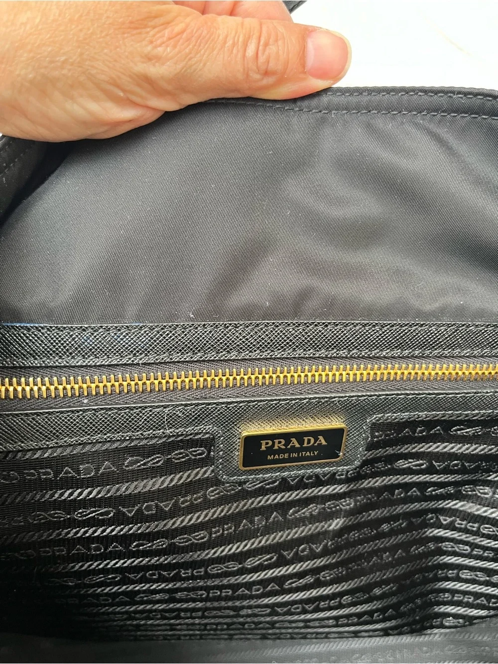 Prada Black 1978 Re-Edition Nylon Shopping Tote Bag - Prada